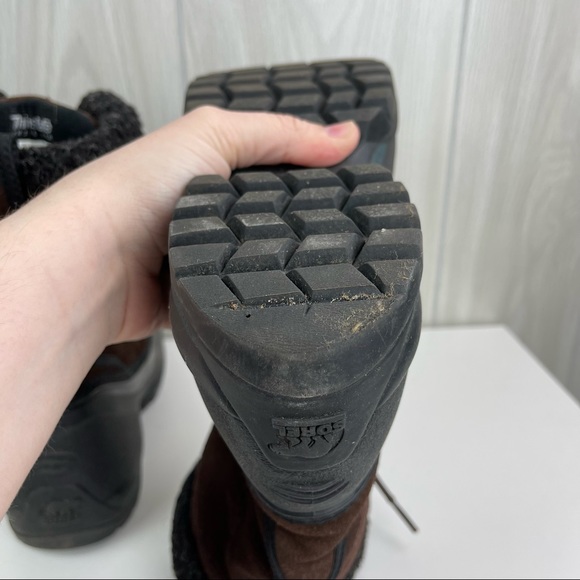 Women's Sorel Cumberland Lea Waterproof Winter Fur Lined Brown Mid-Calf Boots - Picture 8 of 10